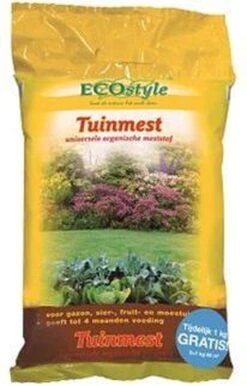 ECOstyle Tuinmest Organische Meststof - Border & Siertuin - Natuurlijke Meststof Gazon - 120 Dagen Voeding- 50 M² - 5 KG -Gardena Verkoopwinkel 767x1200