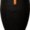 Capi Europe - Vaas Elegant Deluxe Rib NL - 45x72 - Zwart - Voor Binnen En Buiten - KBLR1138 -Gardena Verkoopwinkel 768x1200