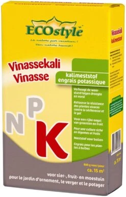 ECOStyle Vinassekali Organische Meststof - Vuor Kaliumtekort - Voor Moestuin, Siertuin En Fruit - Hoger Weerstand Tegen Droogte & Vorst - 15M² - 800 GR -Gardena Verkoopwinkel 771x1200