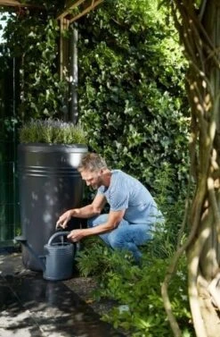 Elho Green Basics Regenton - Regenton - Living Black - Buiten - 200 Liter -Gardena Verkoopwinkel 787x1200 1