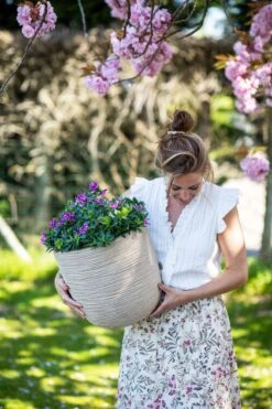 Capi Europe - Bloempot Bol Waste Rib NL - 43x41 - Terrazzo Beige - Voor Binnen En Buiten - KTBR933 -Gardena Verkoopwinkel 799x1200 34