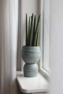 Tokio Bloempot Blauw Aqua D28 X H26 Cm - Nieuwe Collectie -Gardena Verkoopwinkel 800x1200 107