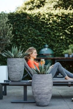 Capi Europe - Vaas Elegant Deluxe Rib NL - 40x60 - Zwart - Voor Binnen En Buiten - KBLR1131 -Gardena Verkoopwinkel 800x1200 166