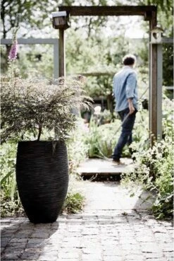 Capi Europe - Vaas Elegant Deluxe Rib NL - 56x84 - Zwart - Voor Binnen En Buiten - KBLR1132 -Gardena Verkoopwinkel 803x1200 12