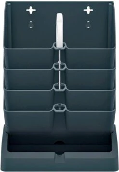 Prosperplast Verticale Kruidentuin Kunststof - Staand/hangend - Modulair - Antraciet Grijs - L 20 X B 11 X H 48 Cm - Incl. Kruidenschaar -Gardena Verkoopwinkel 833x1200 1