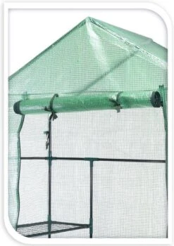 Pro Garden Kweekkas/broeikas Met 4 Planken 73 X 143 X 195 Cm - Mesh Kas Met Metalen Frame - Moestuin Artikelen - Groenten/fruit/planten/bloemen En Kruiden Kas -Gardena Verkoopwinkel 846x1200