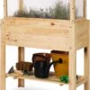 SMH LINE® Verhoogde Kweektafel - 2in1 - Moestuinbak - 78x80x37cm - Hout -Gardena Verkoopwinkel 851x1200