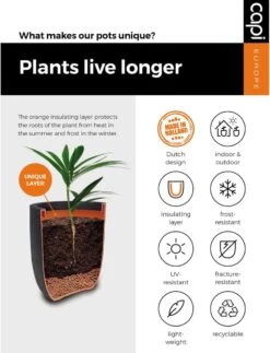 Capi Europe - Bloempot Bol Rib NL - 35x34 - Ivoor - Voor Binnen En Buiten - KOFI932 -Gardena Verkoopwinkel 917x1200 2