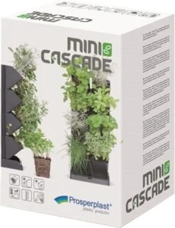 Prosperplast Verticale Kruidentuin Kunststof - Staand/hangend - Modulair - Antraciet Grijs - L 20 X B 11 X H 48 Cm - Incl. Kruidenschaar -Gardena Verkoopwinkel 922x1200 2