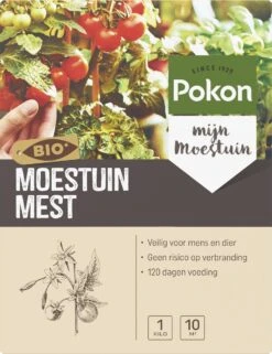 Pokon Bio Moestuin Mest - 1kg - Meststof (biologisch) - 120 Dagen Moestuinvoeding -Gardena Verkoopwinkel 922x1200