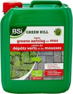 BSI - Green Kill Gebruiksklaar - Tegen Groene Aanslag En Korstmossen - 1 L Voor 10 M²