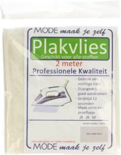Plakvlies Enkelzijdig 200 X 93 Cm Wit