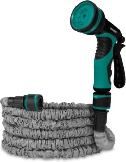 VONROC Tuinslang – Uitrekbare Tuinslang 10 Meter – Incl. Aansluitingen, Muursteun En Broespistool -Gardena Verkoopwinkel 937x1200