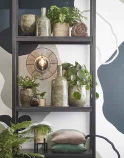 Mica Decorations Oliver Bloempot - H22 X Ø24 Cm - Terracotta - Groen -Gardena Verkoopwinkel 942x1200 2