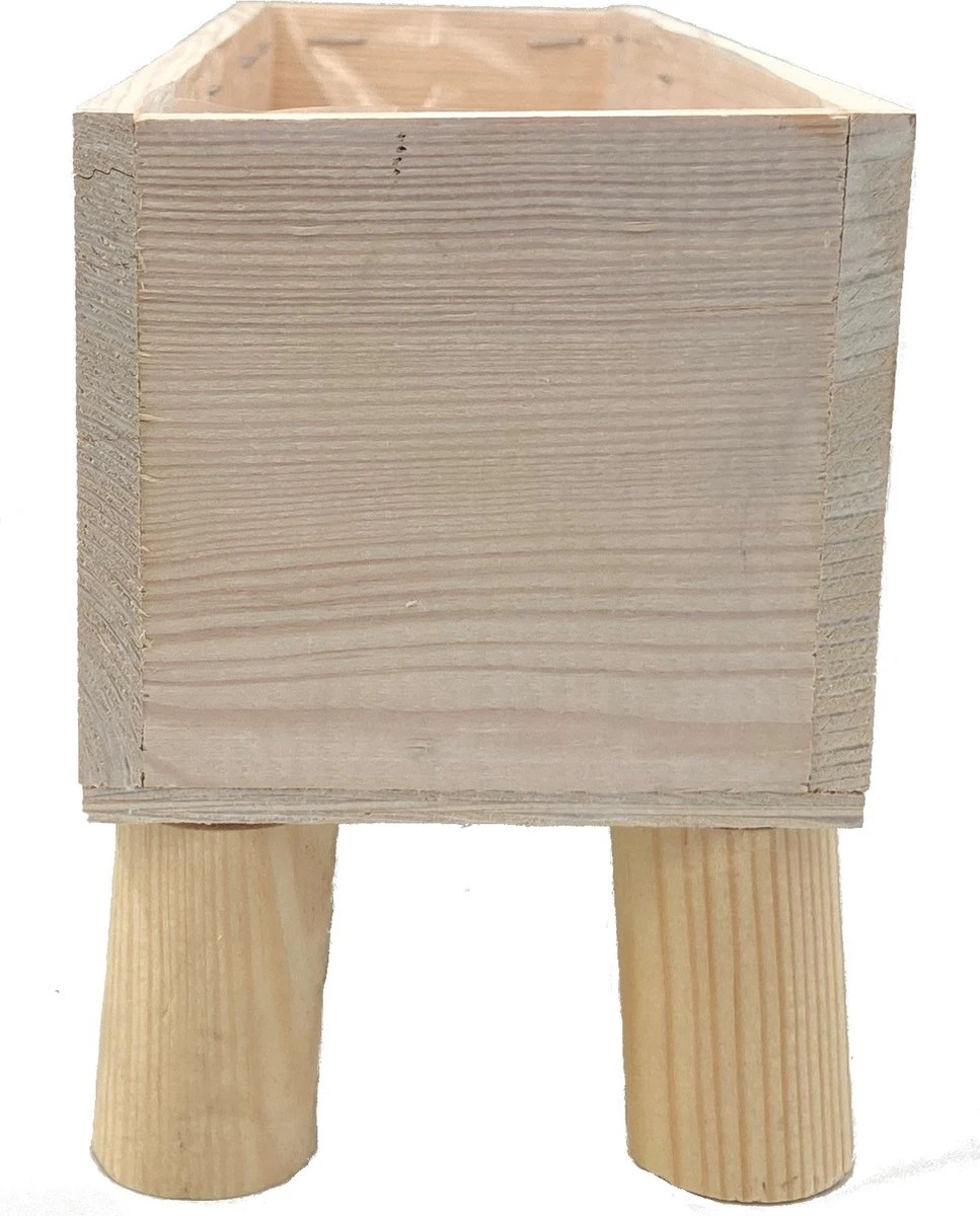 GARDEN SPIRIT Kruidenbak Op Pootjes Bloembak 34 X 9 X 10 Cm - Kweekbak 4 GARDEN SPIRIT Kruidenbak Op Pootjes Bloembak 34 X 9 X 10 Cm - Kweekbak - Afbeelding 2