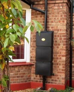 Prestige Regenton Grijs (waterton) 100L (incl. Kraantje En Aan De Wand/muur Te Bevestigen) -Gardena Verkoopwinkel 972x1200