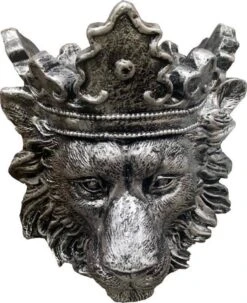 Bloempot Leeuw - Lion - Clarence - Zilver Silver - Plantenbak -plantenpot - Vaas - Binnen -overkapping - Plant -bloem - Boeket -Gardena Verkoopwinkel 979x1200