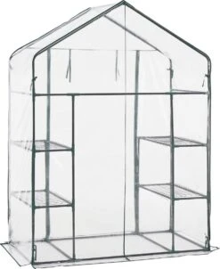 Tuinkas Hoorn Met 4 Planken 140x73x195 Cm Transparant -Gardena Verkoopwinkel 981x1200 1