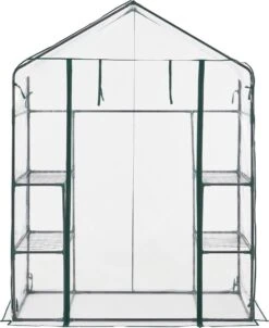 Tuinkas Hoorn Met 4 Planken 140x73x195 Cm Transparant -Gardena Verkoopwinkel 981x1200